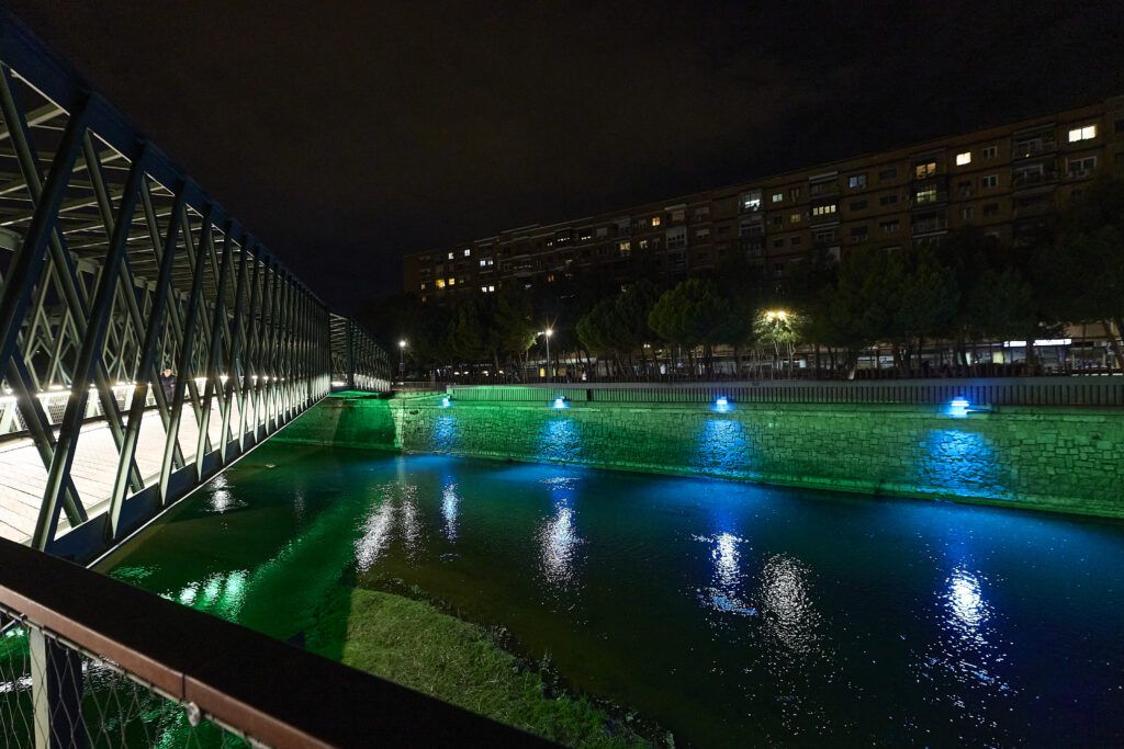 iluminacion rio manzanares