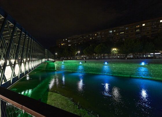 iluminacion rio manzanares